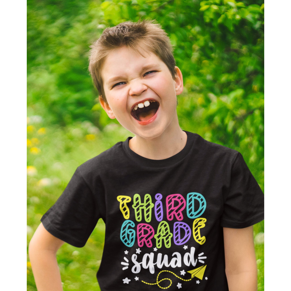 Back to School Third Grade Squad svg png jpg dxf eps, Cut file, Commercial Use, SVG, Third Grade svg, First Day Cut files - 3.jpg