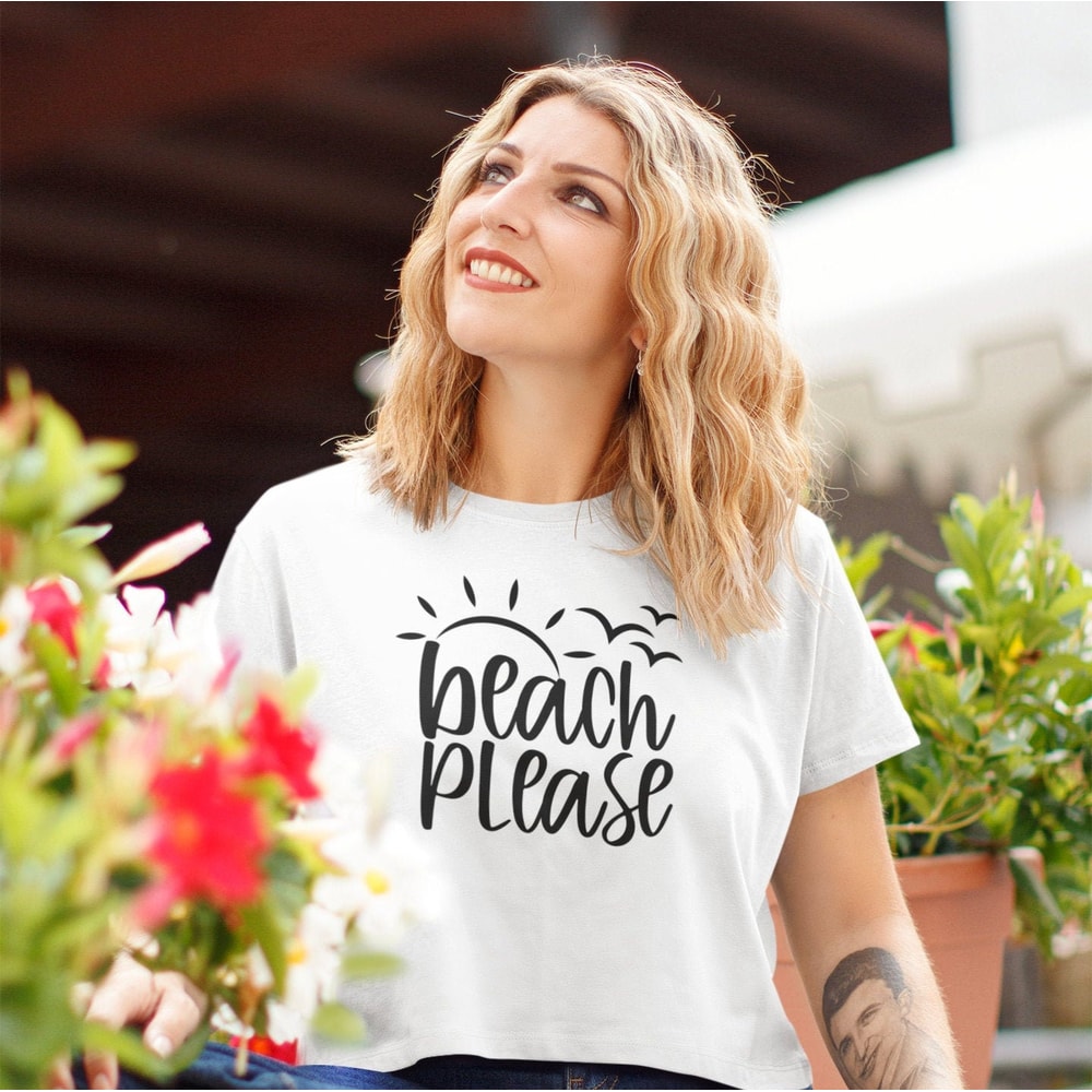 Beach Please SVG, Beach svg, Funny Summer SVG, Summer shirt design, Vacation Cut File, Beach Please Iron On, Cricut & Silhouette cut files - 3.jpg
