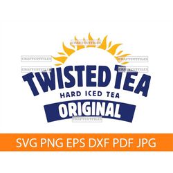 twisted tea svg png vector, twisted tea clipart, files for cricut, cut files for silhouette, dxf, pdf, eps, print files,
