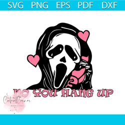 scream ghost face no you hang up first svg, halloween svg