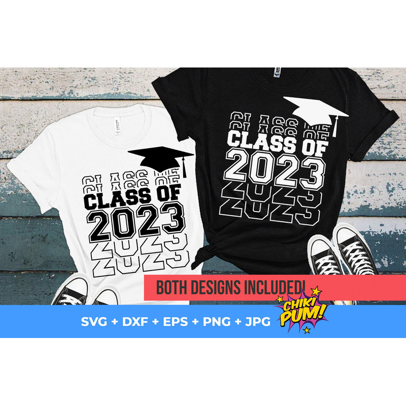 Class of 2023 svg, Senior 2023, Class of 2023 Stacked Words, Digital file, Senior 2023 svg, Graduation 2023 svg, svg dxf eps png jpg - 10.jpg