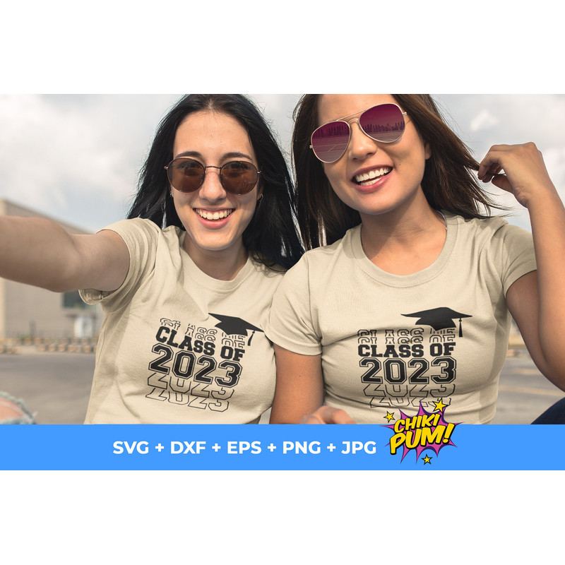 Class of 2023 svg, Senior 2023, Class of 2023 Stacked Words, Digital file, Senior 2023 svg, Graduation 2023 svg, svg dxf eps png jpg - 4.jpg