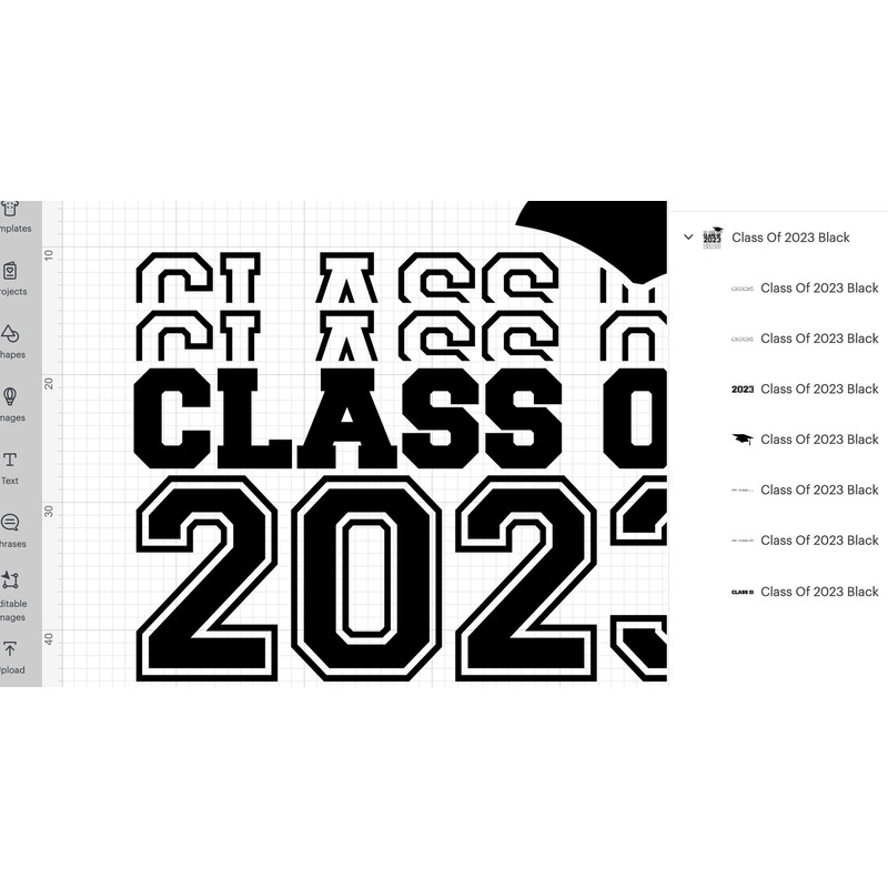 Class of 2023 svg, Senior 2023, Class of 2023 Stacked Words, Digital file, Senior 2023 svg, Graduation 2023 svg, svg dxf eps png jpg - 5.jpg
