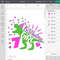 Dinosaur Birthday Girl Svg, Seventh Birthday Cut File, Seven Rex Svg, 7th Birthday Svg Dxf Eps Png, T-Rex Shirt Design, Silhouette Cricut - 5.jpg