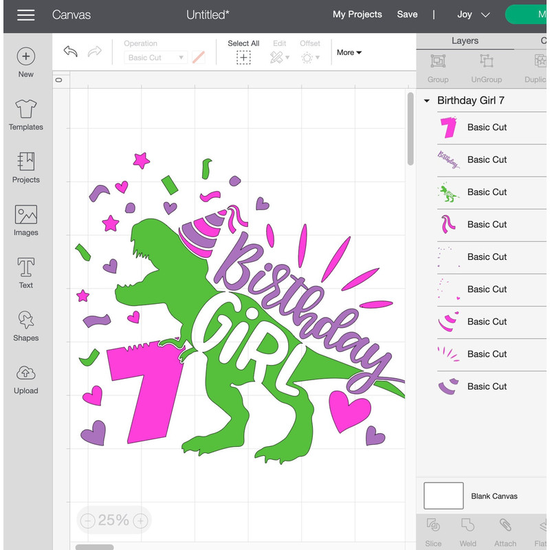 Dinosaur Birthday Girl Svg, Seventh Birthday Cut File, Seven Rex Svg, 7th Birthday Svg Dxf Eps Png, T-Rex Shirt Design, Silhouette Cricut - 5.jpg