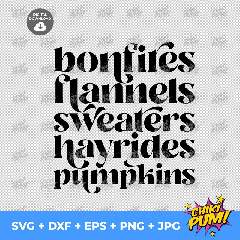 Fall Words SVG, Fall List SVG, Bonfire SVG, Bonfires png, Fall Bucket List, Thanksgiving svg, Fall sign svg - 6.jpg