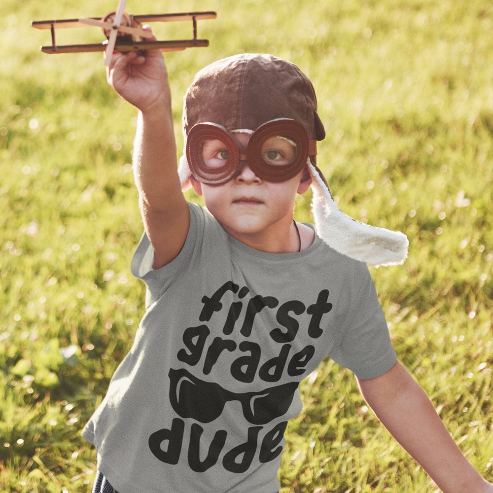 First Grade Dude Svg, 1st Grade Svg, School Svg, Back To School Svg, Boys Svg Dxf Eps, First Day of School Cut Files, Silhouette, Cricut - 3.jpg