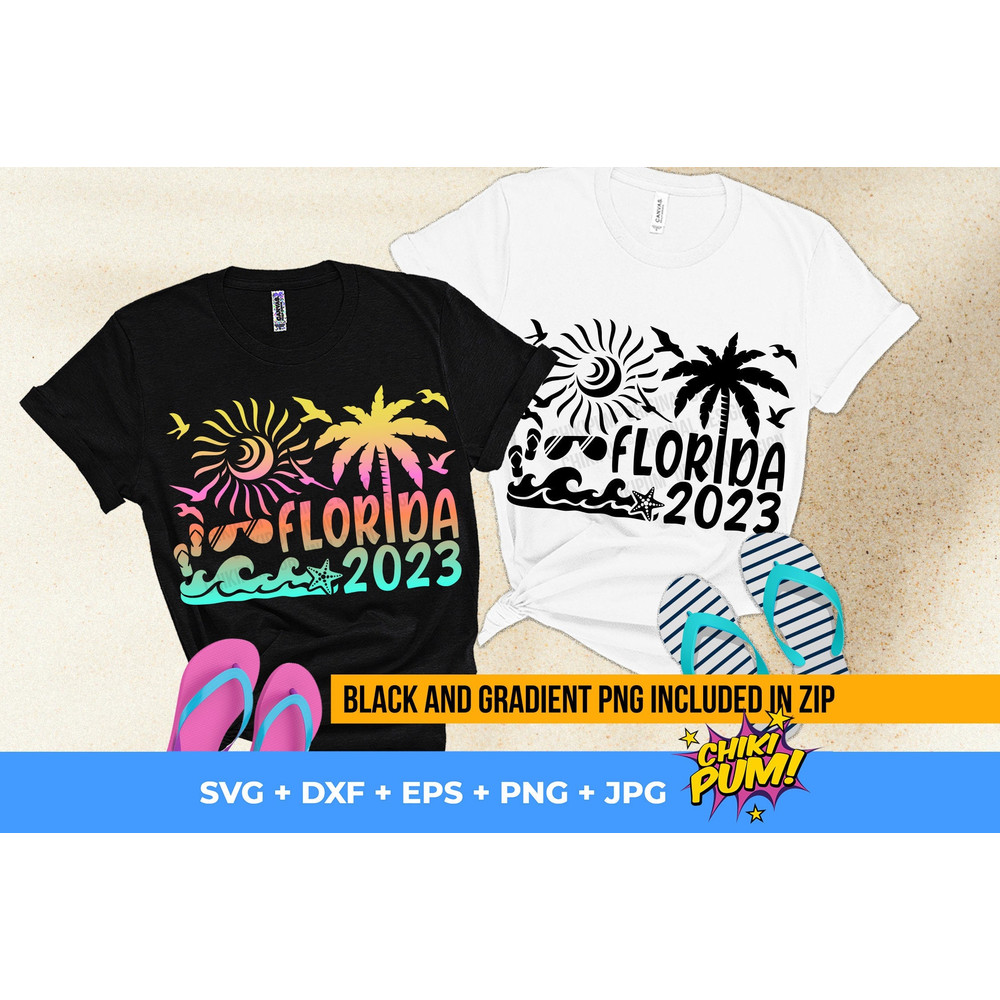 Florida 2023 SVG, Florida Vacation, 2023 Svg, USA Vacation, Florida Summer Beach Svg, Family Vacation SVG, Svg Files For Cricut - 1.jpg