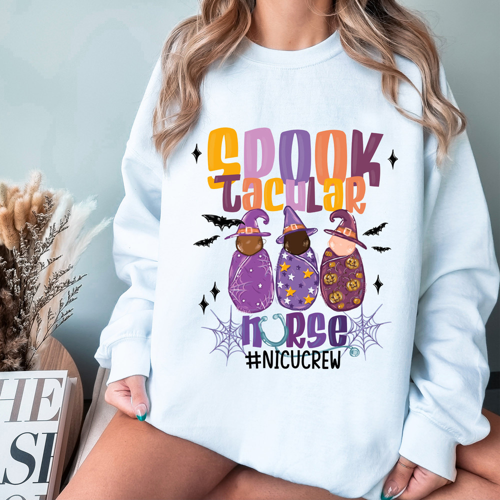 NICU Nurse Sweatshirt, Halloween Nurse Sweatshirt, Neonatal ICU Shirt, Nurse Squad Sweater, NICU Nurse Gift, Nurse Appreciation Gift - 3.jpg