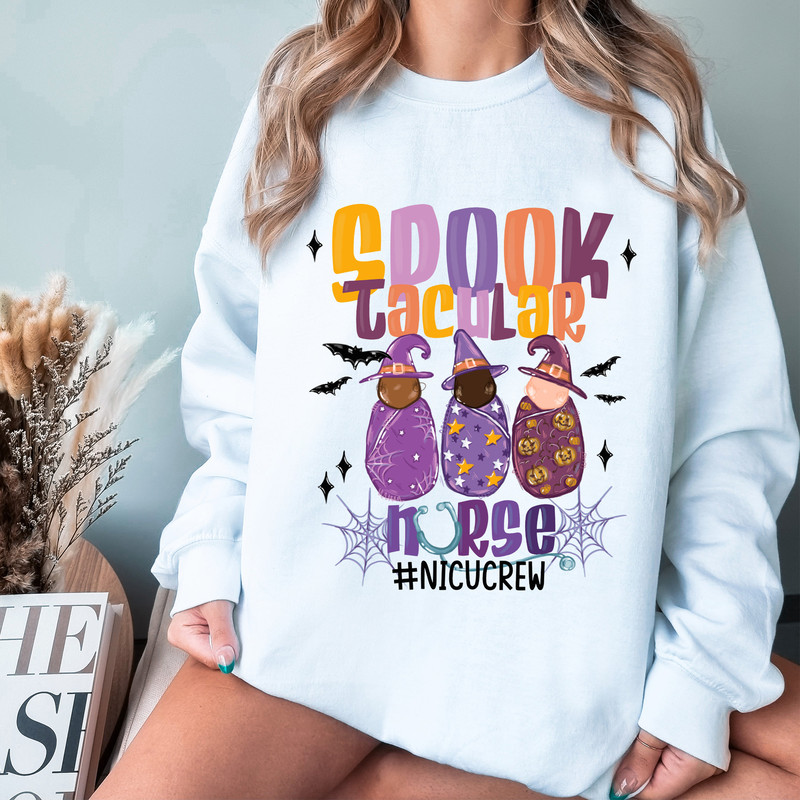 NICU Nurse Sweatshirt, Halloween Nurse Sweatshirt, Neonatal ICU Shirt, Nurse Squad Sweater, NICU Nurse Gift, Nurse Appreciation Gift - 3.jpg