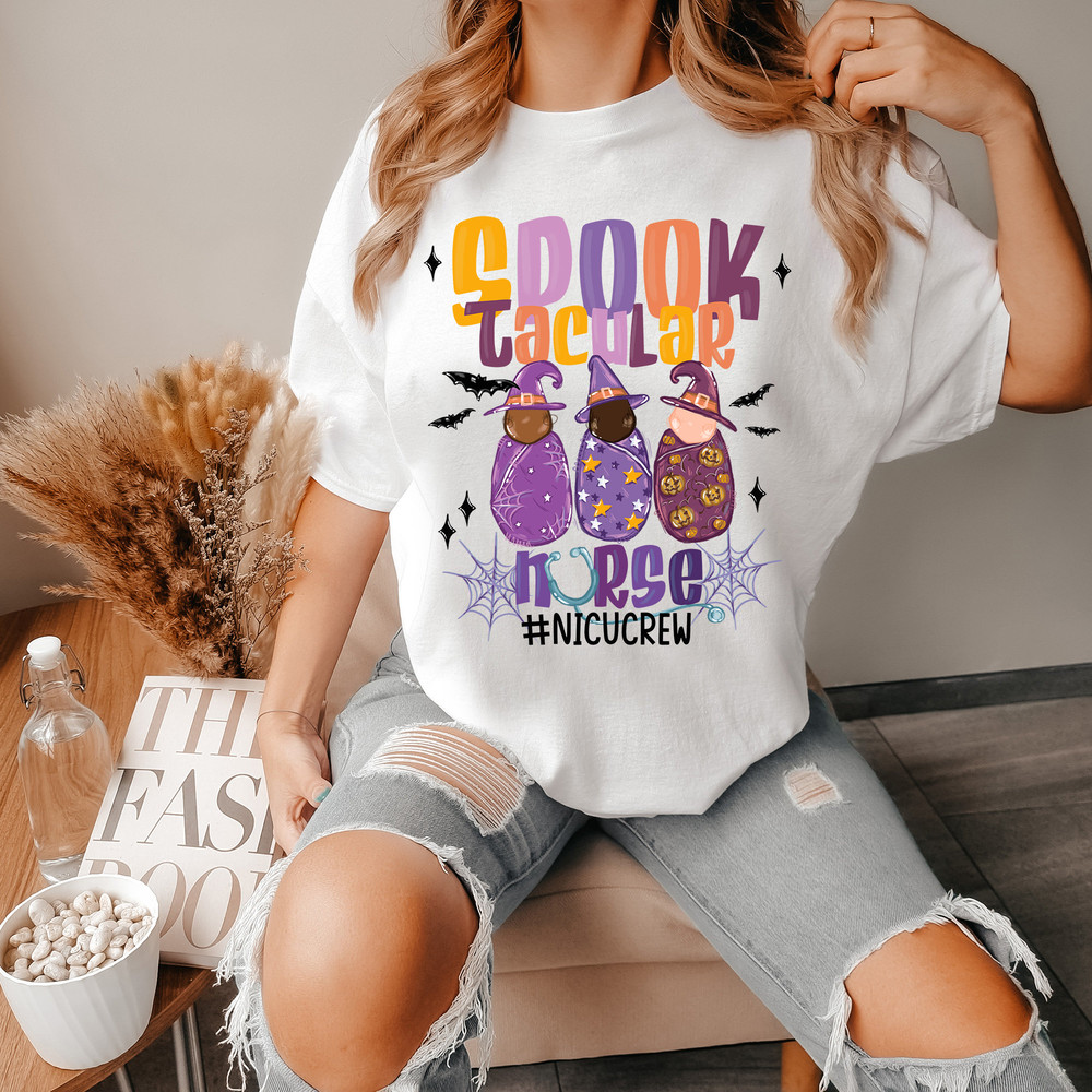 NICU Nurse Sweatshirt, Halloween Nurse Sweatshirt, Neonatal ICU Shirt, Nurse Squad Sweater, NICU Nurse Gift, Nurse Appreciation Gift - 6.jpg