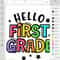 Hello First Grade Svg, 1st Day of School Cut Files, First Grade svg, Back To School Svg, Dxf, Eps, Png, Silhouette, Cricut - 2.jpg
