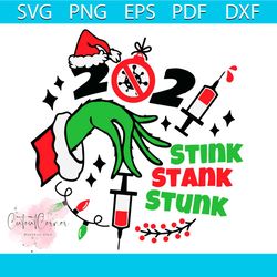 2021 stink stank stunk svg, ornament svg, grinch hand svg, christmas svg