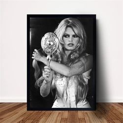 brigitte bardot model poster canvas wall art home decor (no frame)