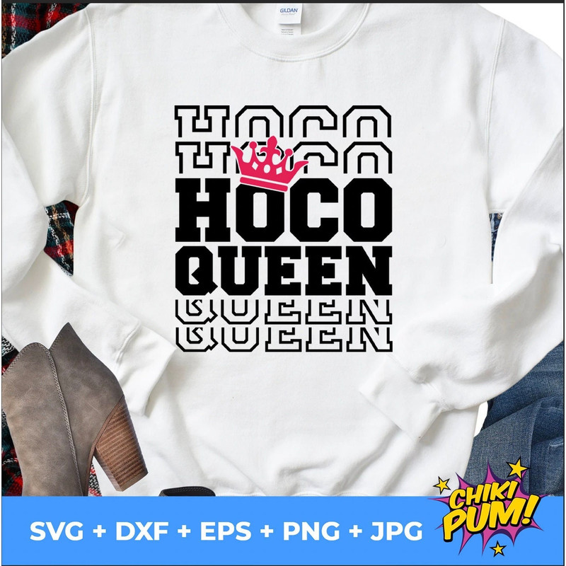 Homecoming Queen SVG, Hoco Queen svg, Homecoming svg,  Digital Download - 5.jpg