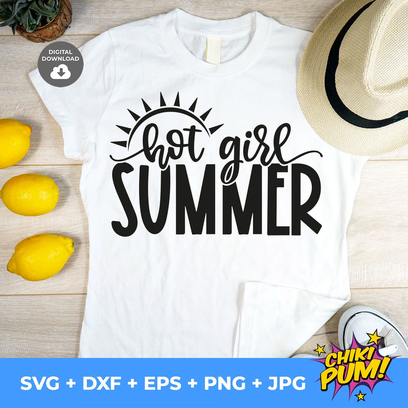 Hot Girl Summer Svg, Hot Mom Summer Svg, Design Download, Cricut, Silhouette, Instant Download - 1.jpg