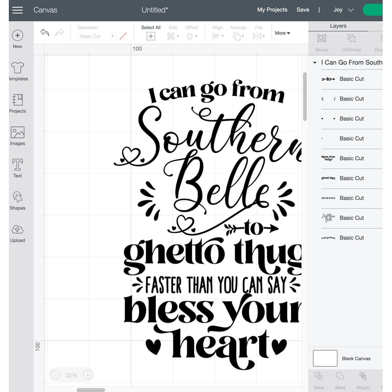 I Can Go From Southern Belle to Ghetto Thug SVG, Funny Southern SVG Files, Sarcastic Sassy SVG, Southern Saying Svg, Instant Download - 6.jpg