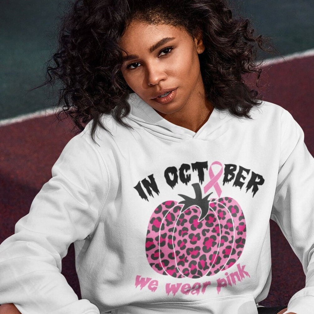 In October We Wear Pink svg, Breast Cancer Awareness, Pink Ribbon, Pink October svg, Pumpkin Leopard, Digital Download, svg dxf png jpg eps - 3.jpg