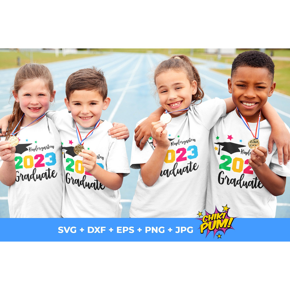 Kindergarten Grad 2023 SVG, Kindergarten Graduation SVG, Class of 2023 SVG, clipart, clip art, Cricut, Silhouette, Instant Download - 2.jpg