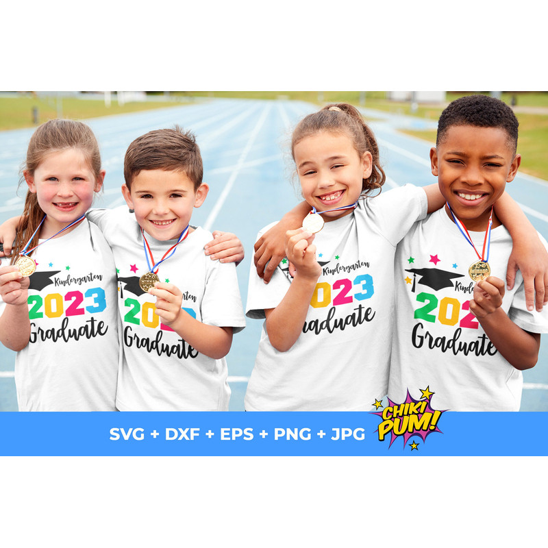 Kindergarten Grad 2023 SVG, Kindergarten Graduation SVG, Class of 2023 SVG, clipart, clip art, Cricut, Silhouette, Instant Download - 2.jpg