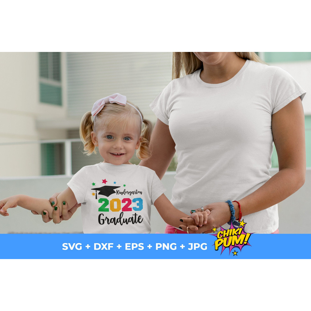 Kindergarten Grad 2023 SVG, Kindergarten Graduation SVG, Class of 2023 SVG, clipart, clip art, Cricut, Silhouette, Instant Download - 5.jpg