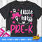 Little Miss Pre-K Svg, Back To School Svg, Pre-K Shirt Design, 1st Day of School Cut Files, Girls Svg Dxf Eps Png, Silhouette Cricut - 1.jpg