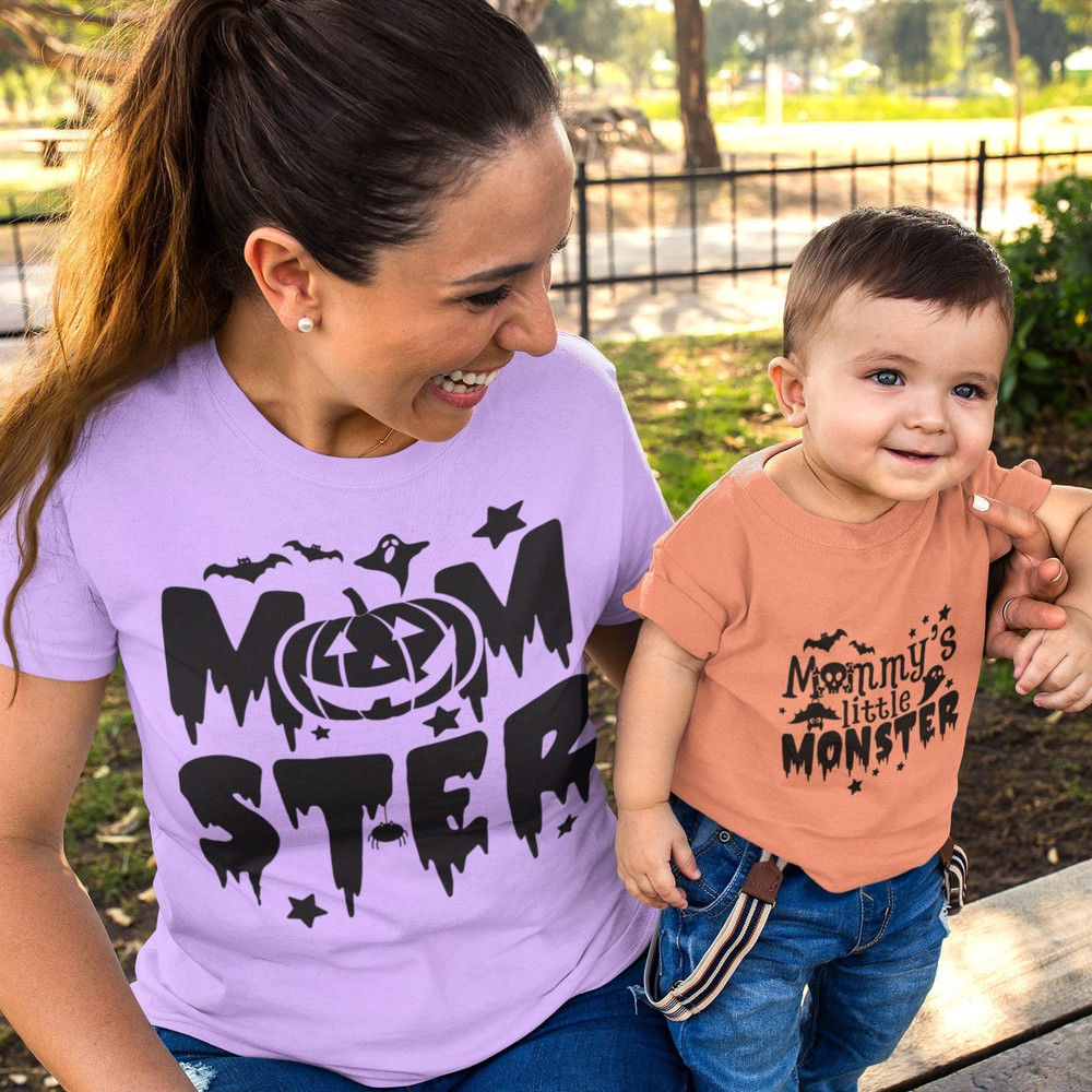 Mommy's Little Monster And Momster Svg Cut Files, Funny Halloween Quote, Halloween Saying, Halloween Quotes Bundle, svg, png, dxf, eps, jpg - 4.jpg
