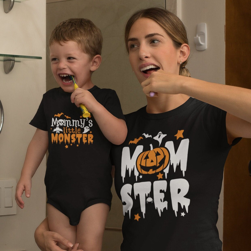 Mommy's Little Monster And Momster Svg Cut Files, Funny Halloween Quote, Halloween Saying, Halloween Quotes Bundle, svg, png, dxf, eps, jpg - 5.jpg