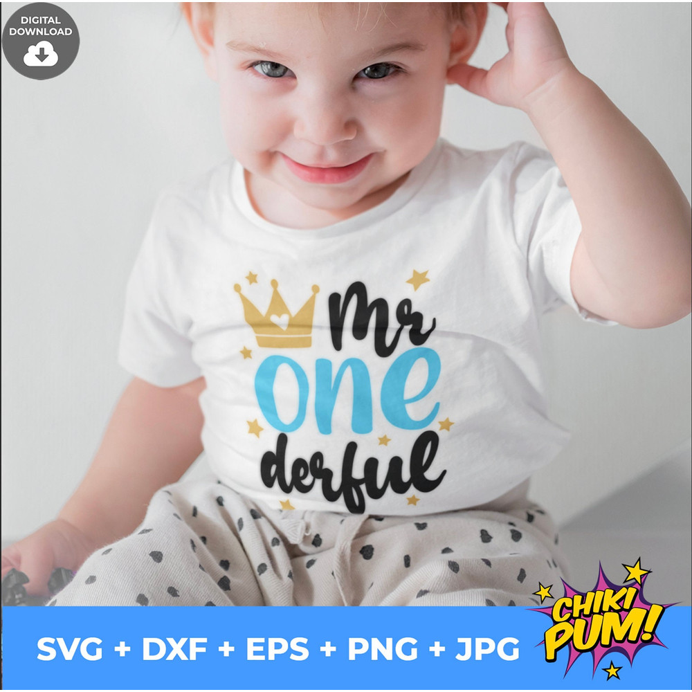 Mr One Derful svg, Mr Onederful Family Bundle, Birthday boy svg, 1st birthday svg, Family birthday svg, First birthday svg, Baby Birthday - 4.jpg