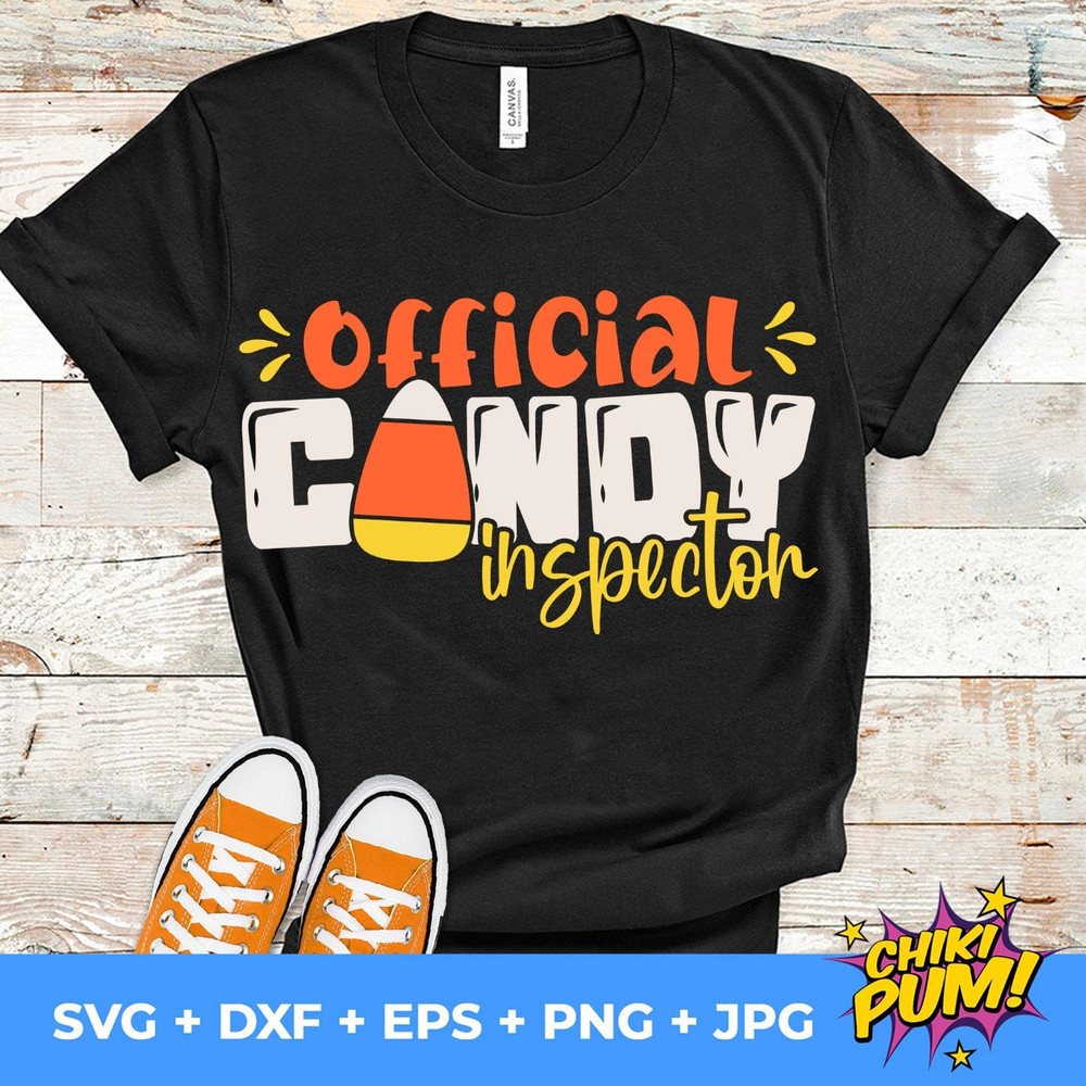 Official Candy Inspector Svg, Candy Corn Svg, Trick Or Treat Svg, Halloween Svg, Candy Svg, Silhouette cricut cut files, svg, dxf, eps, png - 1.jpg