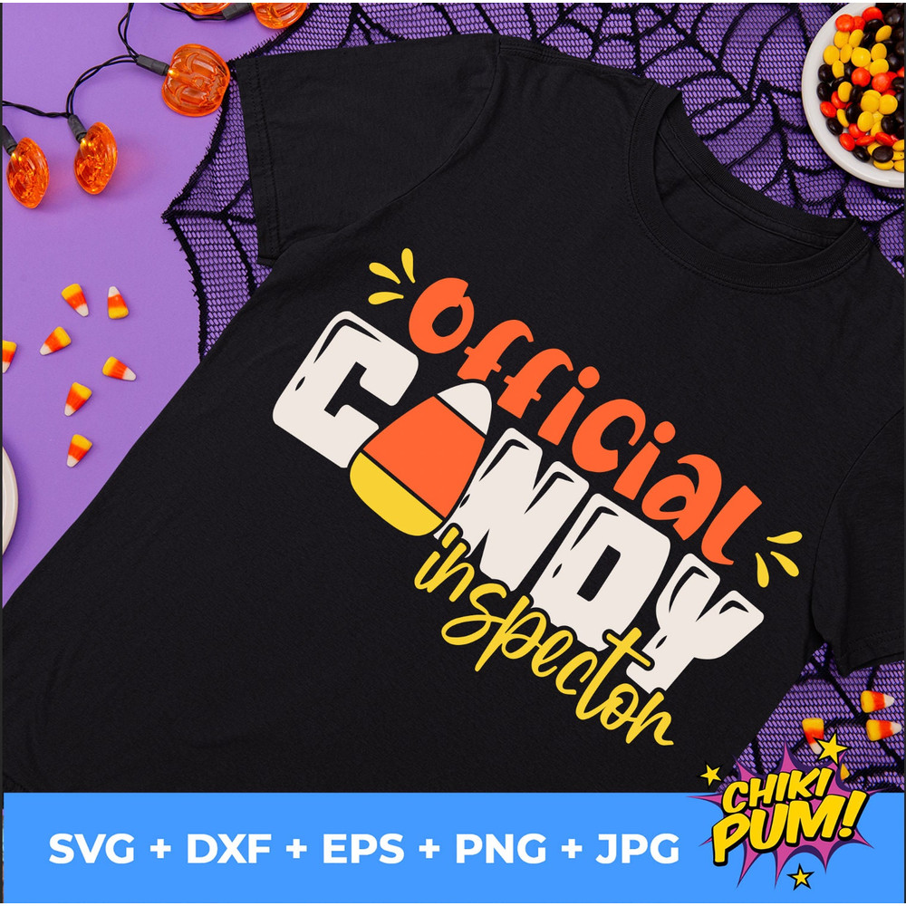 Official Candy Inspector Svg, Candy Corn Svg, Trick Or Treat Svg, Halloween Svg, Candy Svg, Silhouette cricut cut files, svg, dxf, eps, png - 5.jpg