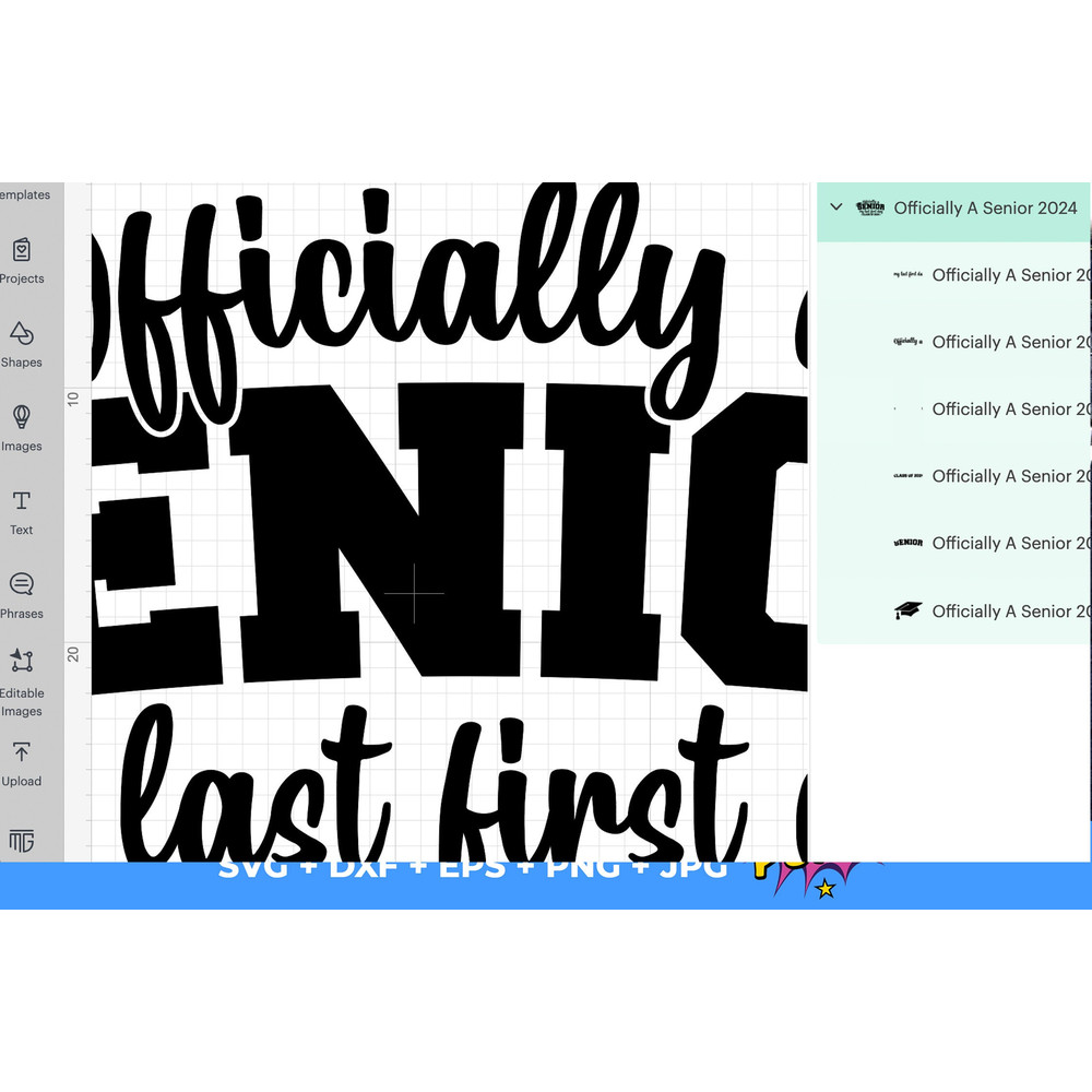 Officially A Senior svg, My Last First Day 2024 svg, Senior 2024 SVG, Last First Day SVG, Senior 2024 svg, Instant Download Cut File - 6.jpg