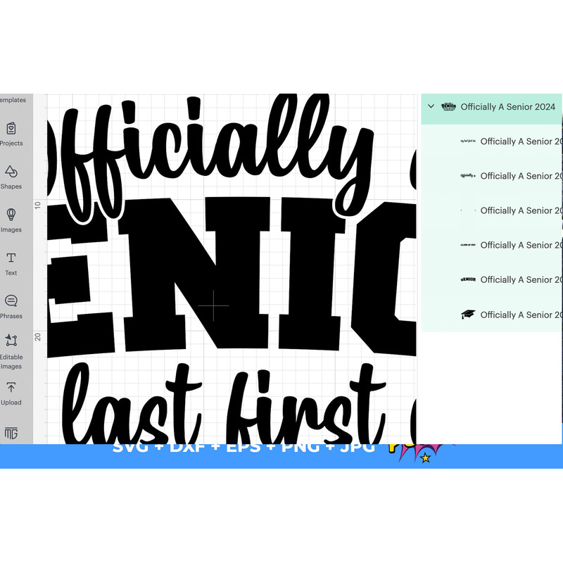 Officially A Senior svg, My Last First Day 2024 svg, Senior 2024 SVG, Last First Day SVG, Senior 2024 svg, Instant Download Cut File - 6.jpg