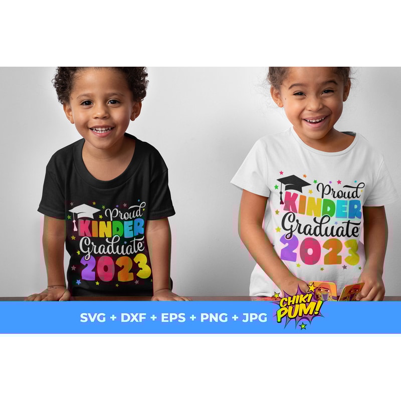 Proud Kinder Graduate 2023 svg, Kindergarten Graduate 2023 svg, png, End of School Shirt, Digital Downloads - 2.jpg