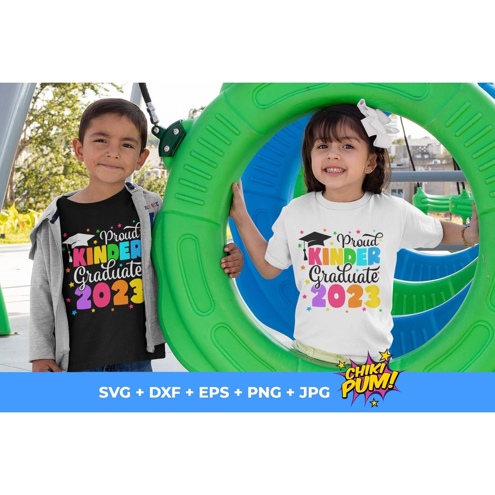 Proud Kinder Graduate 2023 svg, Kindergarten Graduate 2023 svg, png, End of School Shirt, Digital Downloads - 3.jpg