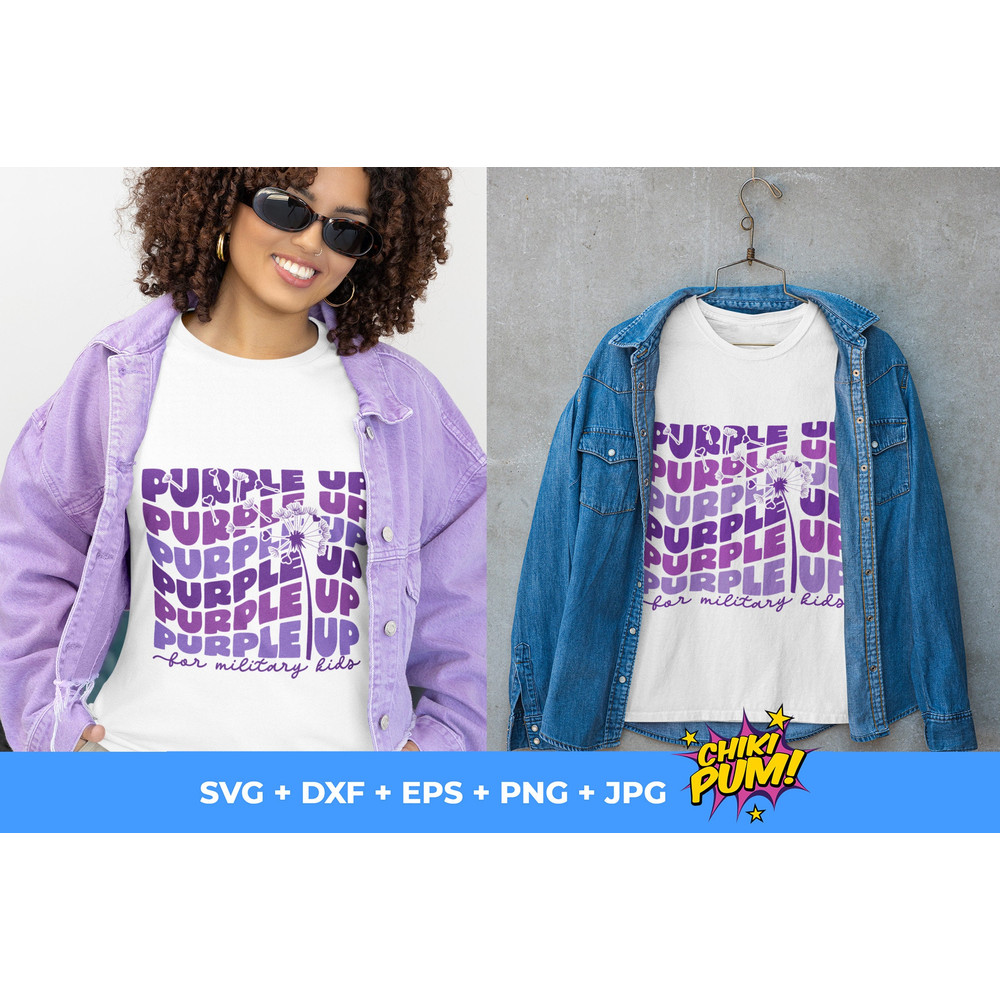 Purple Up SVG, Purple up for military kids SVG, Month of military children SVG, eps, png, dxf, svg, jpg - 2.jpg