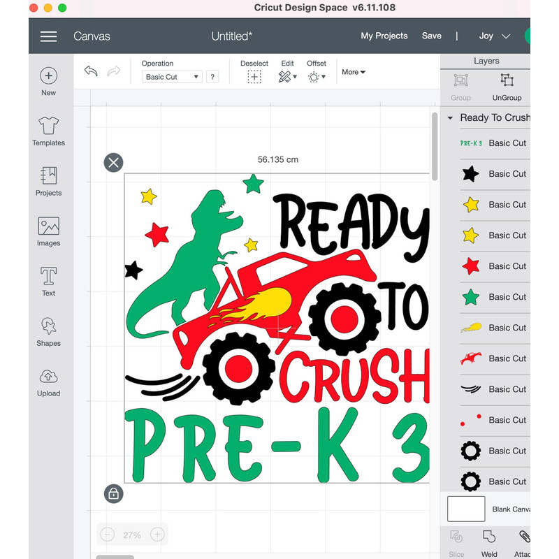Ready to Crush Pre-K 3 Svg, Back To School Svg, Monster Truck svg, Dinosaur svg, Pre-K 3 svg, Kids, 1st Day of School Cut Files - 5.jpg