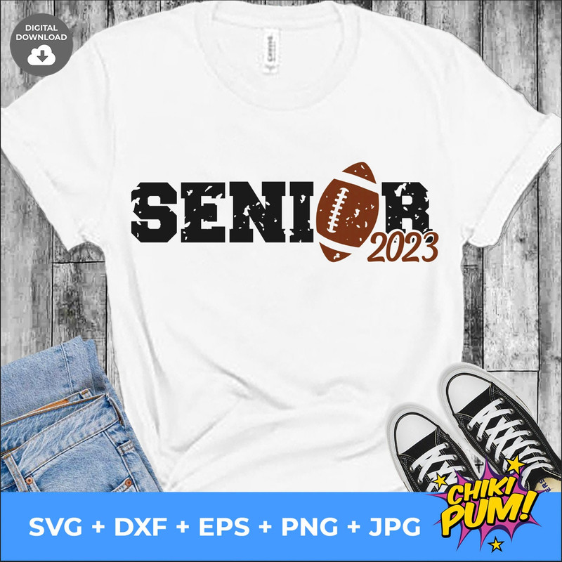 Senior 2023 Graduate, Distressed svg, Proud Graduate svg, Family of a 2023 Graduate, Football Graduate, Class of 2023 svg, Football 2023 svg - 10.jpg