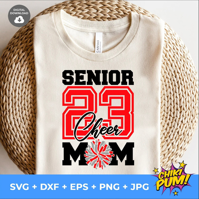 Senior 2023 Svg, Cheer Mom Svg, Football Mom Svg, Mom Shirt Svg Png Eps Dxf Jpg Cut files - 5.jpg