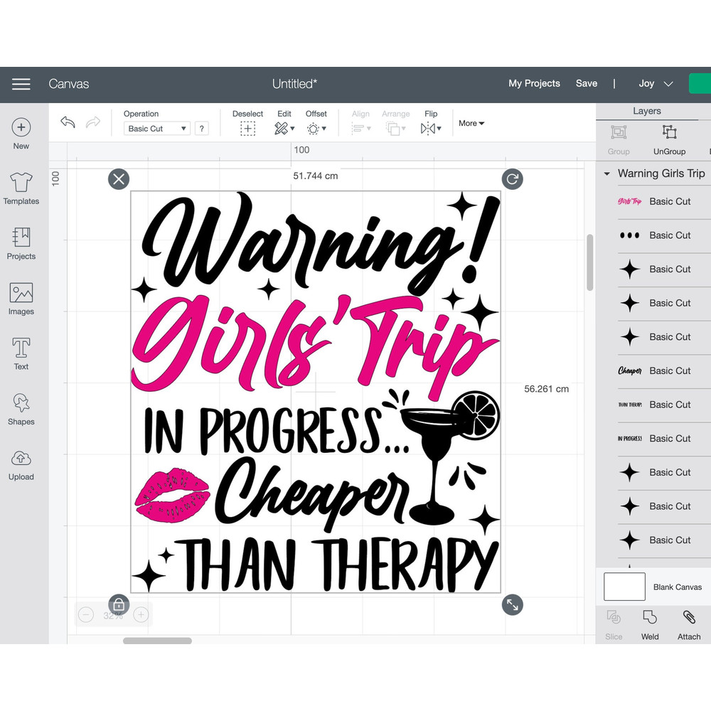 Warning! Girls Trip In Progress Cheaper Than Therapy SVG, Girls Trip SVG, Girls Weekend, Girls Vacation, Cutting files, Girls Trip - 7.jpg