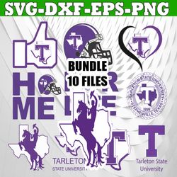 Bundle 10 Files Tarleton State Texans Football Team svg, Tarleton State Texans svg, N C A A Teams svg, N C A A Svg, Png,