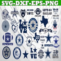 Bundle 27 Files Dallas Cowboys Football team Svg, Dallas Cowboys Svg, NFL Teams svg, NFL Svg, Png, Dxf, Eps, Instant Dow