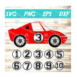 race car svg red