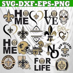 Bundle 19 Files New Orleans Saints Football team Svg, New Orleans Saints Svg, NFL Teams svg, NFL Svg, Png, Dxf, Eps, Ins