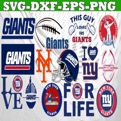 Bundle 30 Files New York Giants Football team Svg, New York Giants Svg, NFL Teams svg, NFL Svg, Png, Dxf, Eps, Instant D