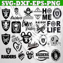 Bundle 21 Files Las Vegas Raiders Football team Svg,  Las Vegas Raiders Svg, NFL Teams svg, NFL Svg, Png, Dxf, Eps, Inst