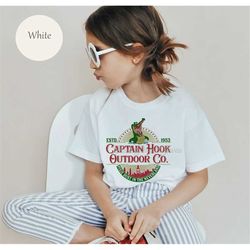 captain hook outdoor co. shirt, peter pan shirt, disney shirts, tick-tock crocodile neverland shirt, magic kingdom wdw u