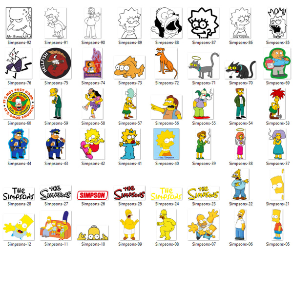 1000 Files Simpsons SVG Bundle, the Simpsons PNG, Simpsons C - Inspire ...