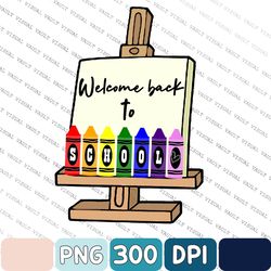 welcome back to school png, back to school png, retro back to school png, first day of school png