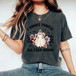 ghost people year round, designs downloads, shirt design, sublimation download, cool ghost halloween | retro sublimation